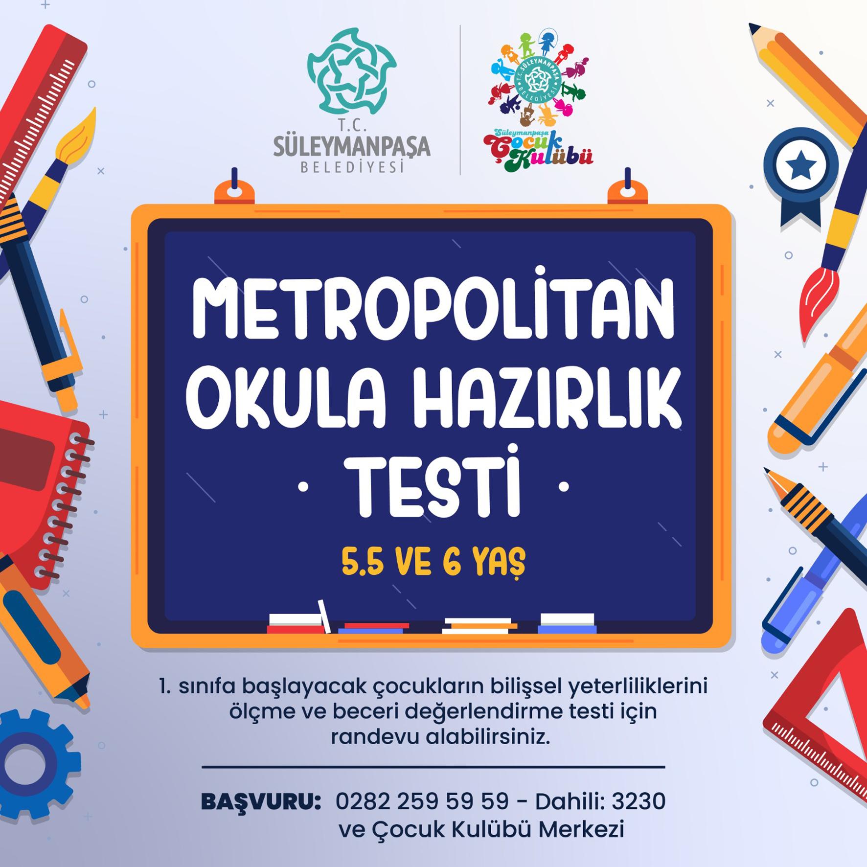 Süleymanpaşa Belediyesi'nden ücretsiz okula hazırlık testi