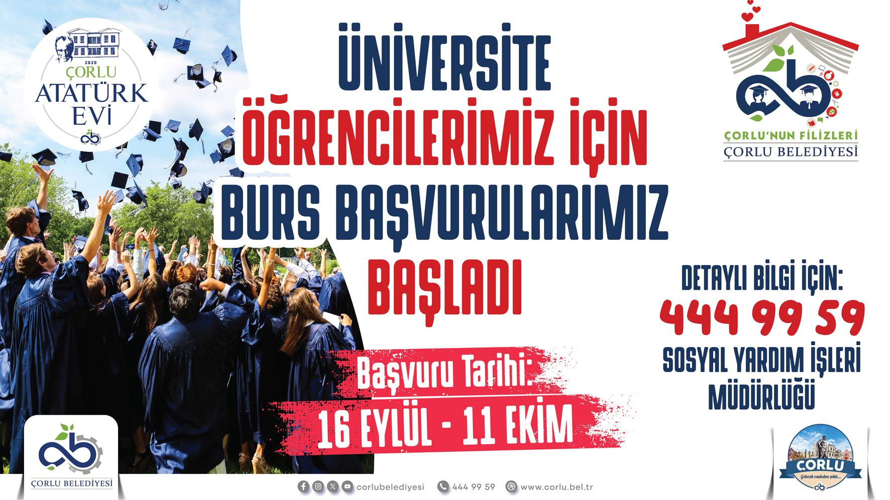 Yükseköğrenim burs yardımı başvuruları başladı